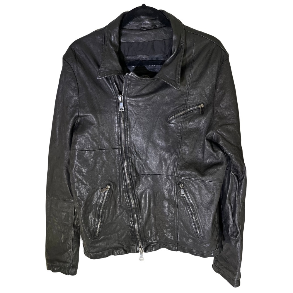 Giorgio Brato Crinkled Leather Jacket Size 48 – Art guyx001v/a, Preloved, M/L
